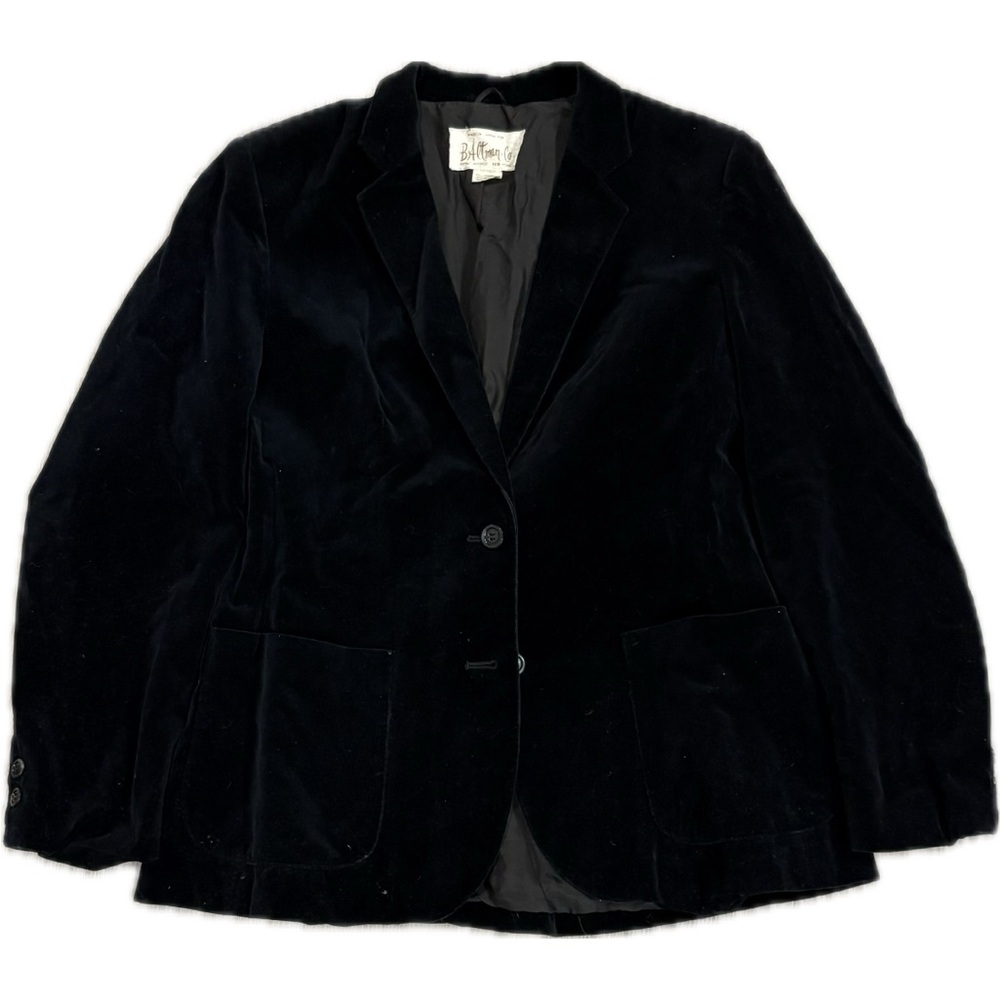 Men's Black Velvet Blazer